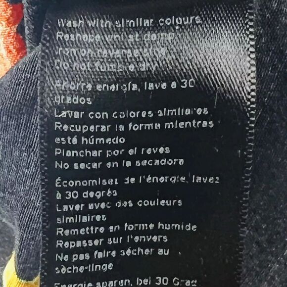 TopShop Crop Blouse Womens 4 Black Tropical Wrap Front Boho Office Top - Picture 14 of 15